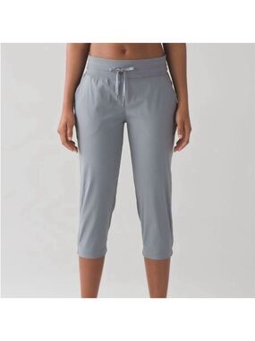 Lululemon Dance Studio Crops in Grey Sz 4
